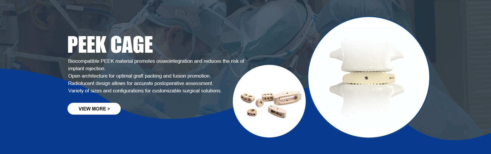 INAR interbody PEEK cage series