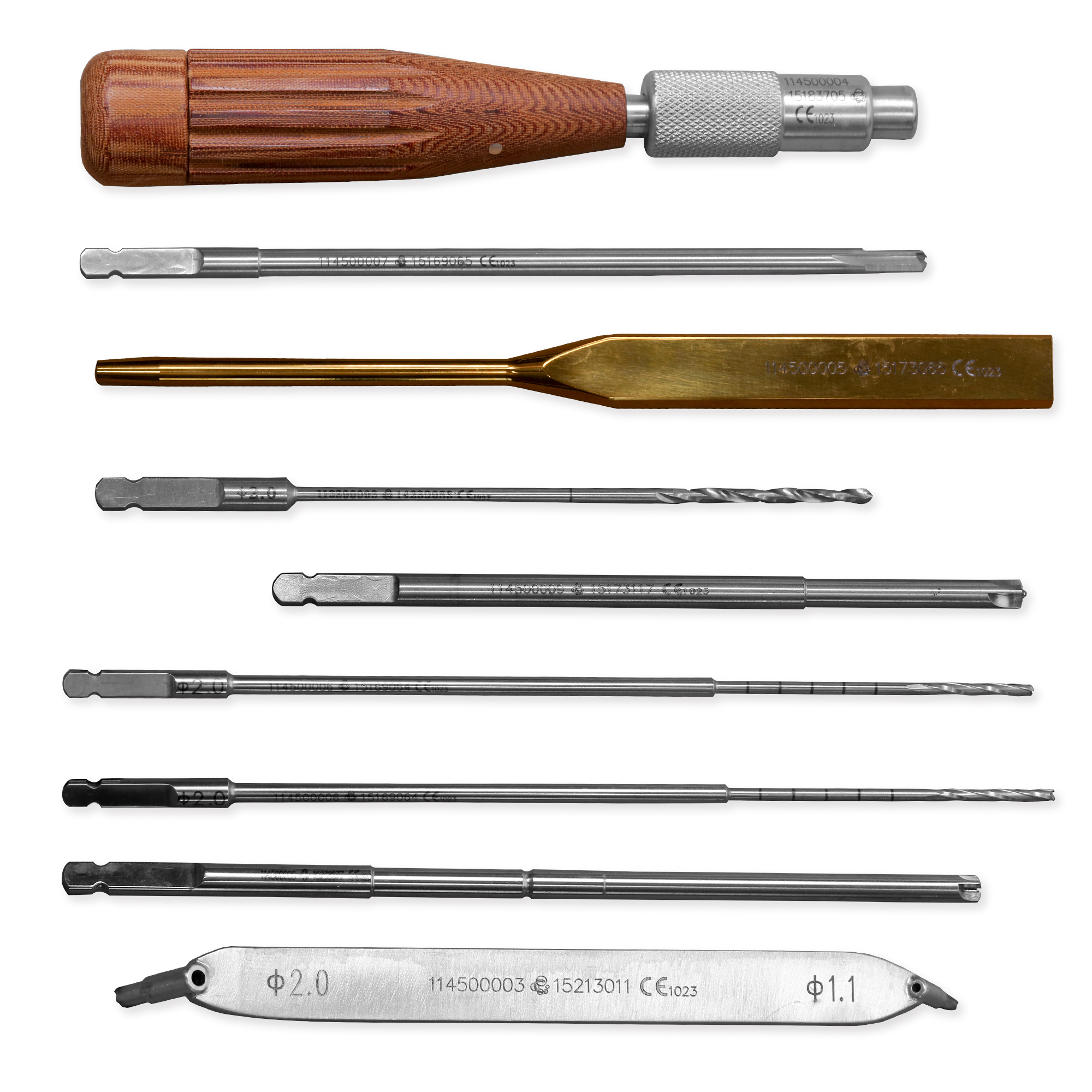 CANWELL Medical Orthopedic Instrument Set Manual Metal Torque Adapter Quick Coupling Handle Torque Limiter Ratchet Handle