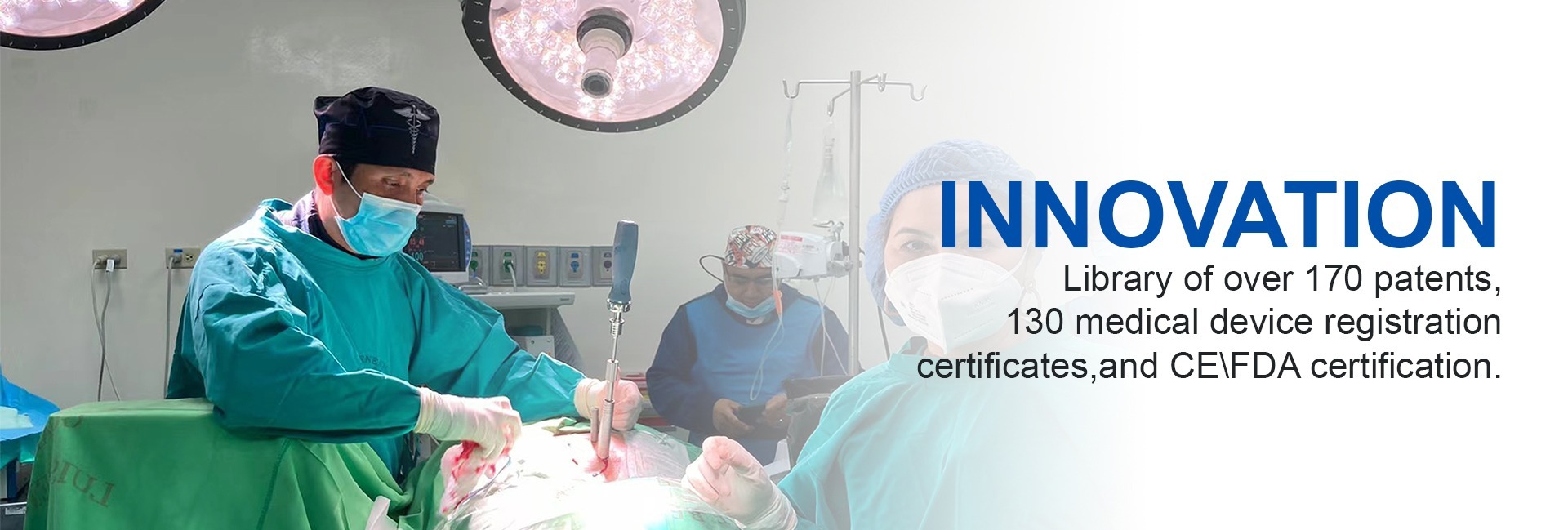 Titanium trauma locking plates and screws by INAR Medical