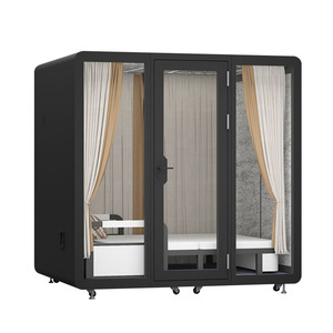 Factory Supply New Arrival Noise Insulation Modern Design Vocal Isolation Booth Hotel Sleeping Pod Bed Sleeping Pods