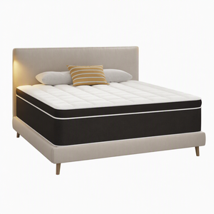 King Size Hybrid Mattress 14 Inch Gel Memory Foam Pocket Springs Pressure Relief Motion Isolation Bed Box CertiPUR-US